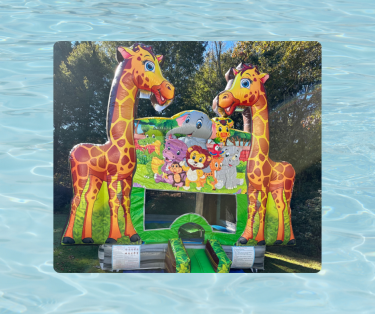 Safari Giraffe Bounce House