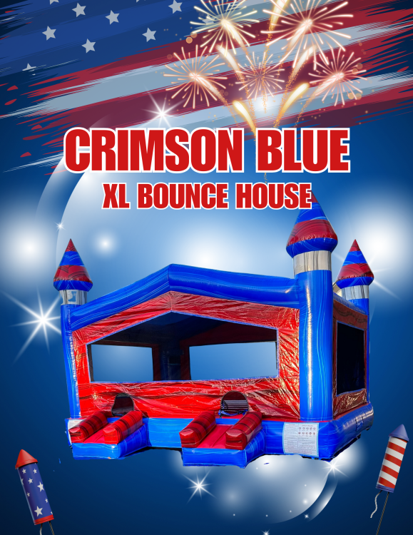 Crimson Blue  Jumbo XL Bounce House