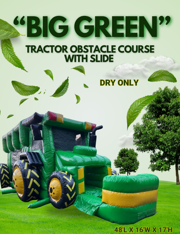 Big Green Tractor Run (Dry Only) Obstacle Course with