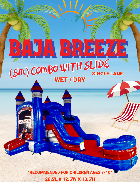 Baja Breeze Bounce House with Slide