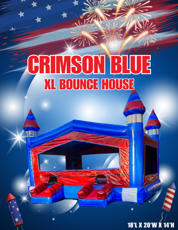 Crimson Blue  Jumbo XL Bounce House