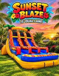 15' Sunset Blaze Water Slide